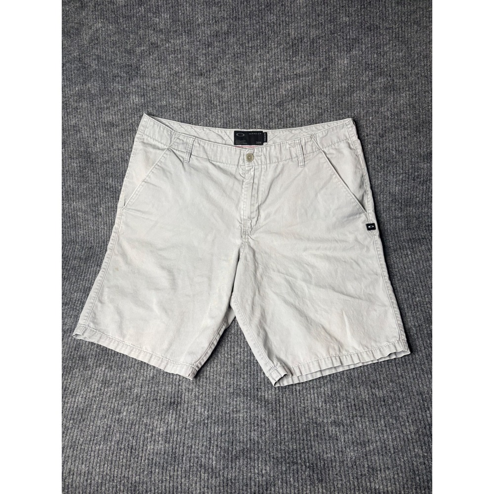 Oakley Khaki Chino Shorts Men's 38 Y2K Skate Surf Gorpcore Beige